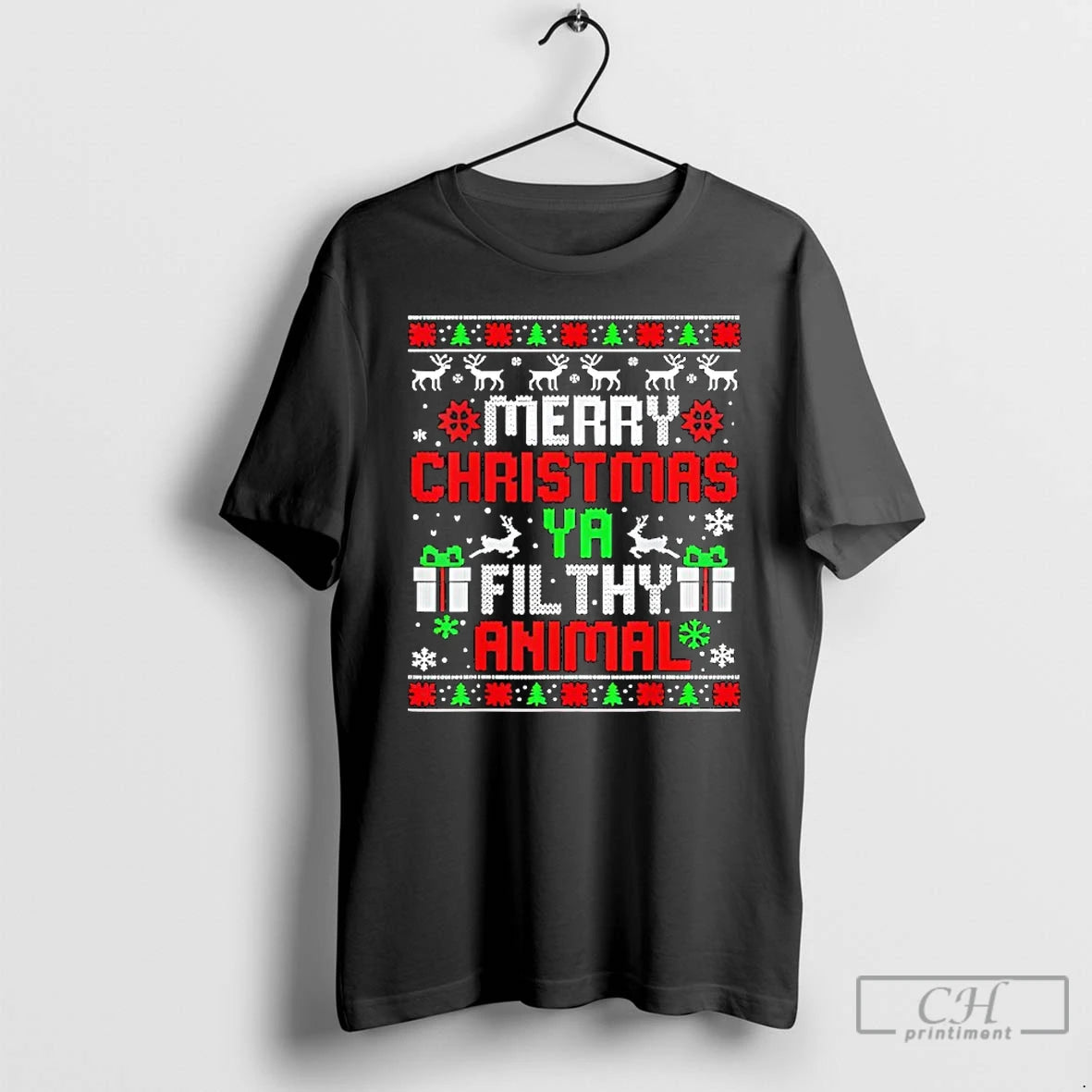 Classic Merry Christmas Animal Filthy Ya Xmas Family Pajama T-Shirts, Hoodie, Sweatshirt | PodTeesHub.com