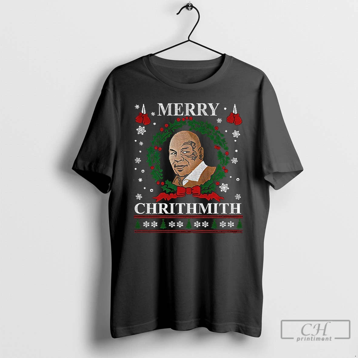 Classic Merry Chrithmith Funny Boxing Meme 2025 T-Shirts, Hoodie, Sweatshirt | PodTeesHub.com