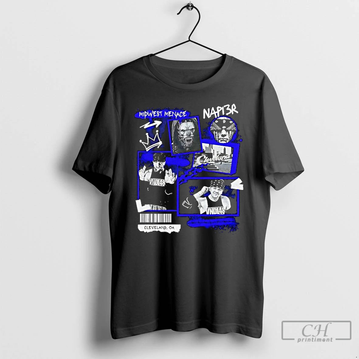 Classic Midwest Menace Napi3r Cleveland Oh Graphic T-Shirts, Hoodie, Sweatshirt | PodTeesHub.com