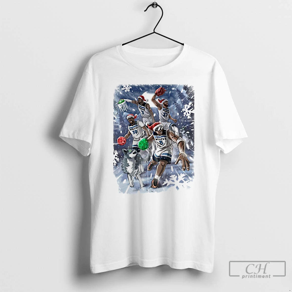 Classic Minnesota Timberwolves Merry Christmas And Happy Gameday 2026 T-Shirts, Hoodie, Sweatshirt | PodTeesHub.com