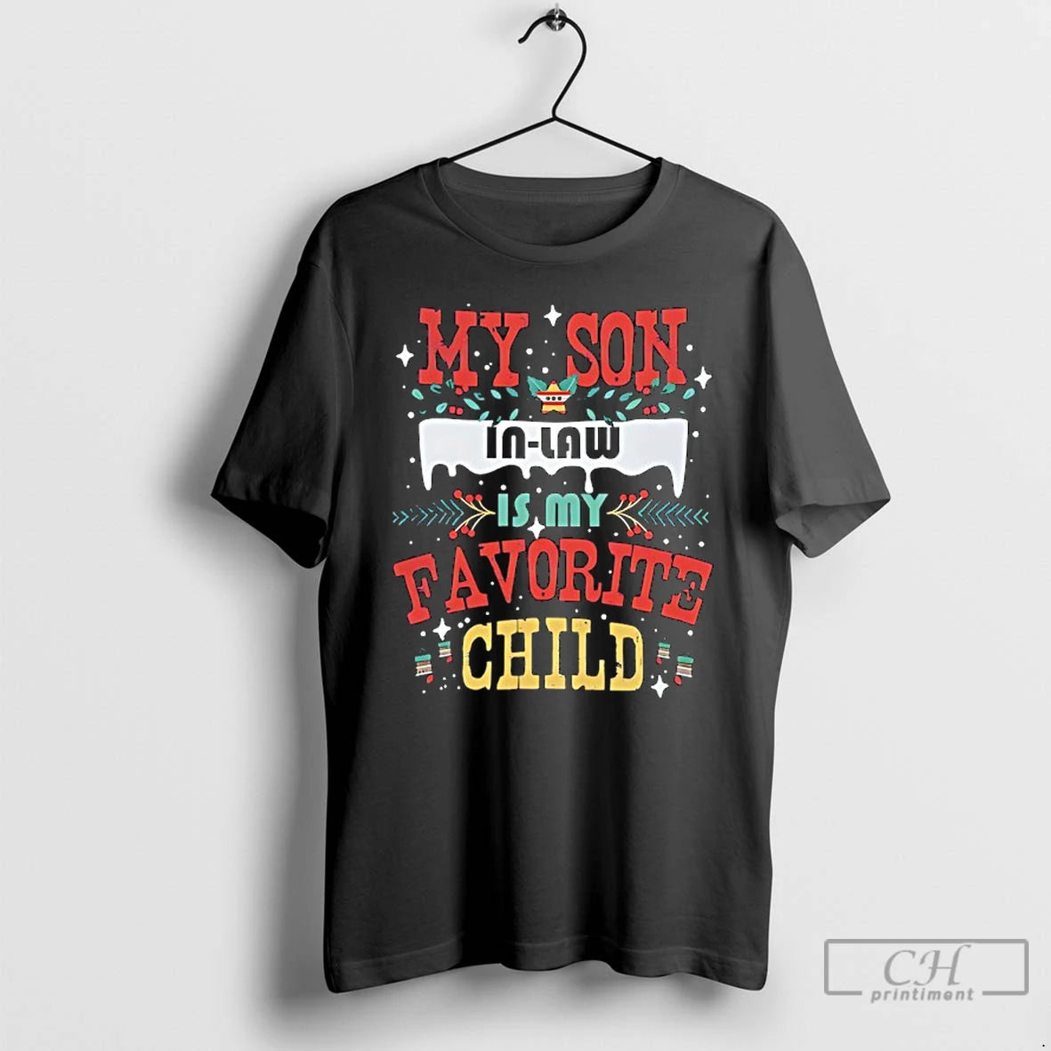 Classic My Son In Law Is My Favorite Child Christmas Item T-Shirts, Hoodie, Sweatshirt | PodTeesHub.com