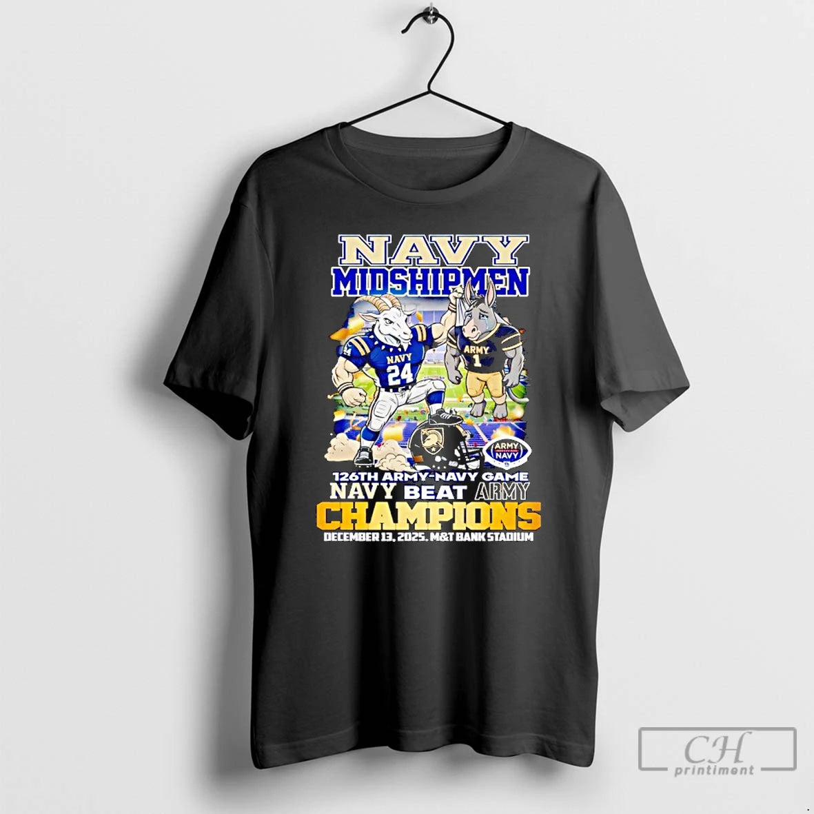 Classic Navy Midshipmen 126th Army Navy Game Champions Vintage T-Shirts, Hoodie, Sweatshirt | PodTeesHub.com