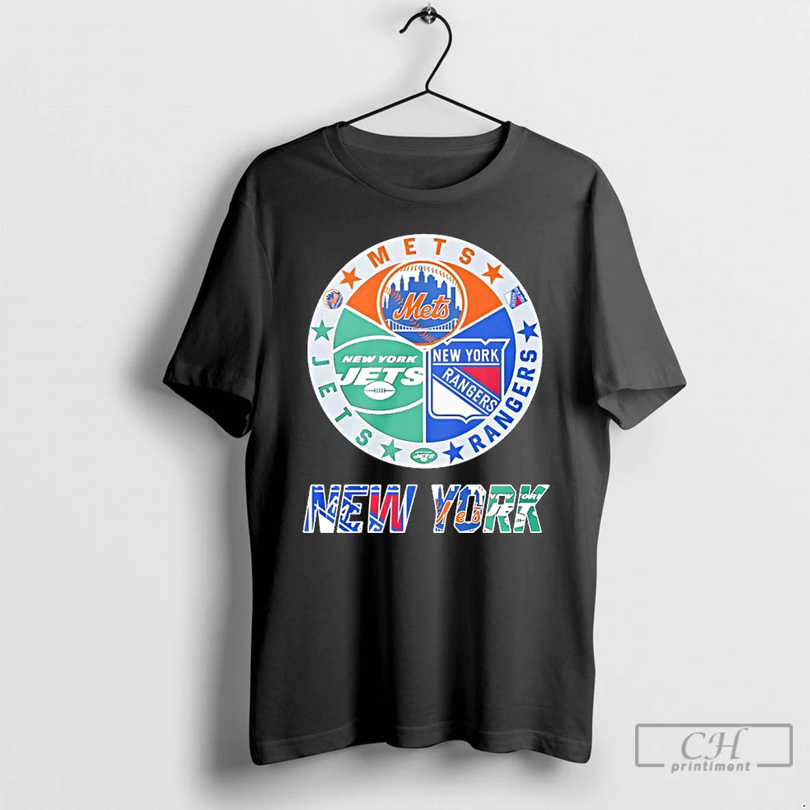 Classic New York Rangers New York Mets New York Jets Mashup Logo T Shirts Sweater Hoodie, Sweatshirt | PodTeesHub.com