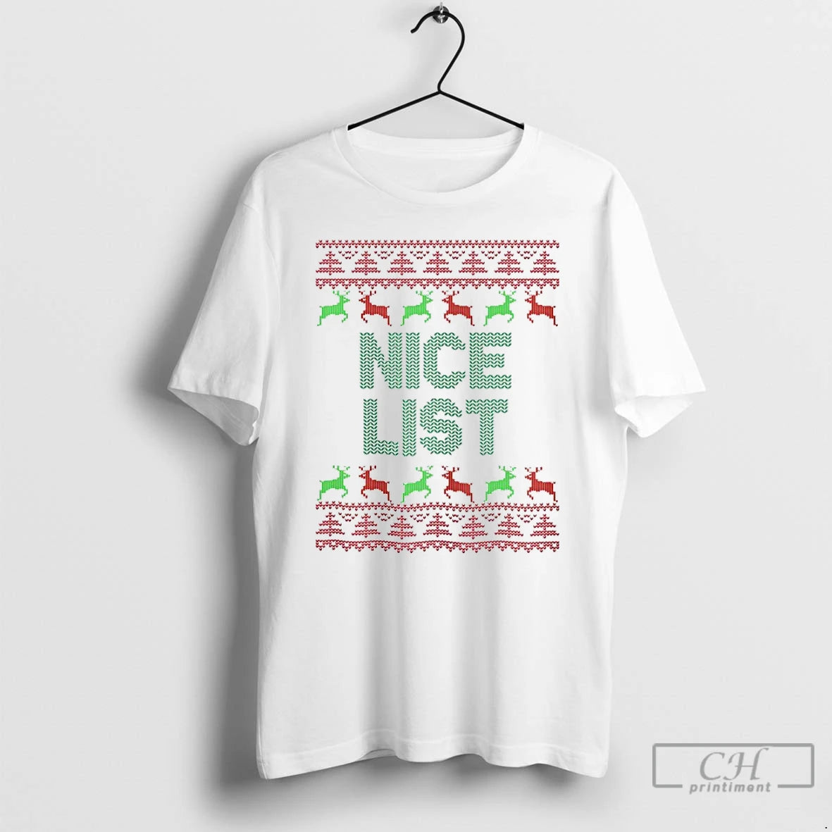 Classic Nice List 2025 Ugly Christmas T-Shirts, Hoodie, Sweatshirt | PodTeesHub.com