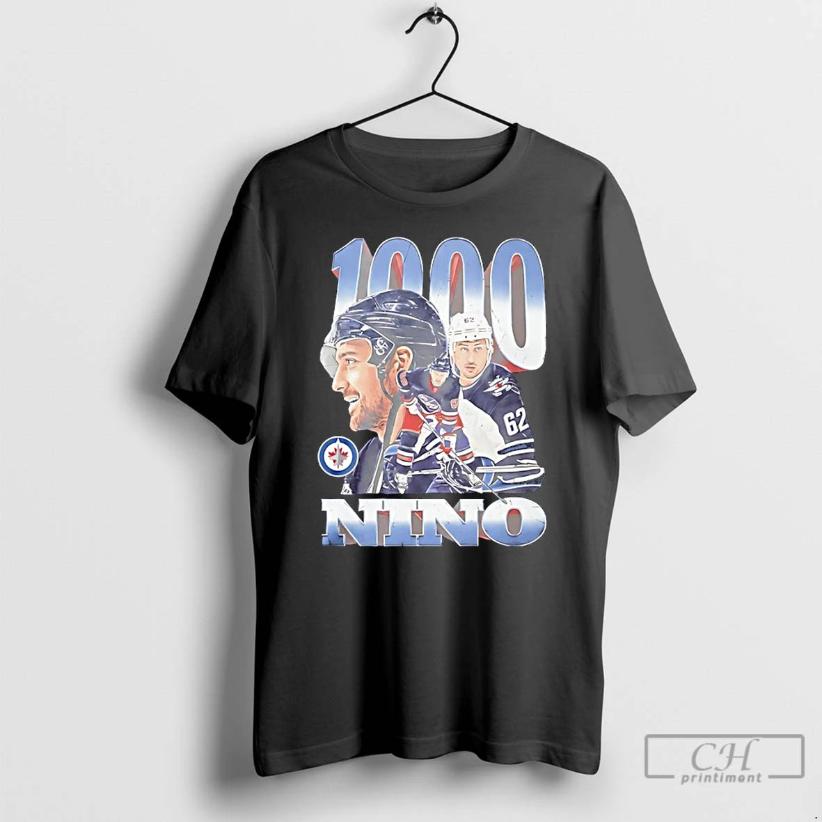 Classic Nino Niederreiter Winnipeg Jets 1000 Games Graphic T-Shirts, Hoodie, Sweatshirt | PodTeesHub.com