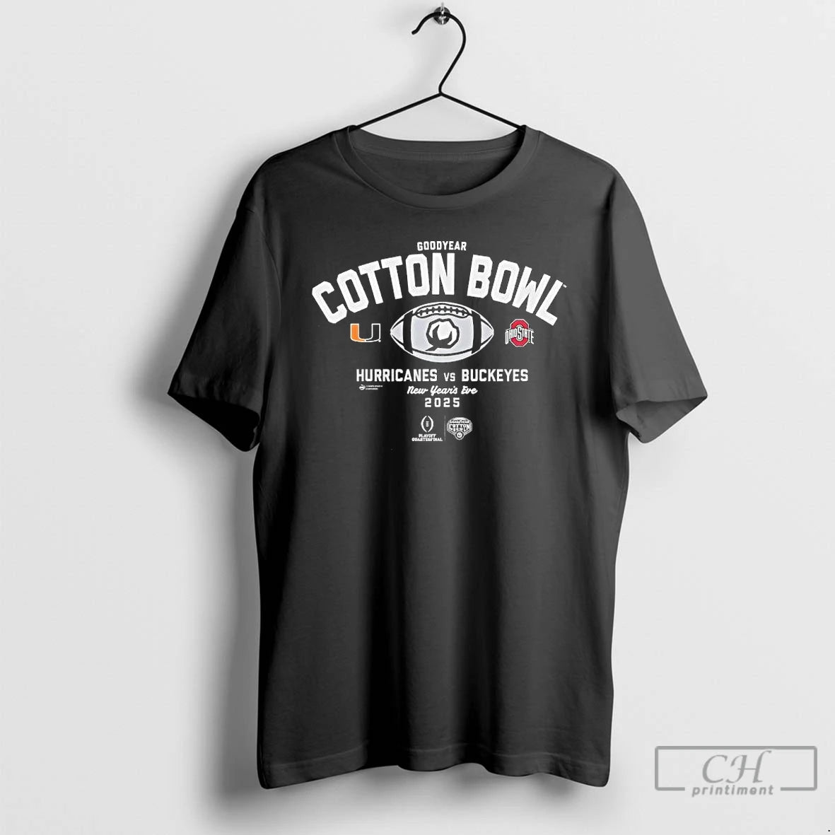 Classic Ohio State Vs Miami 2025 Goodyear Cotton Bowl New Years Eve T Shirts Sweater Hoodie, Sweatshirt | PodTeesHub.com