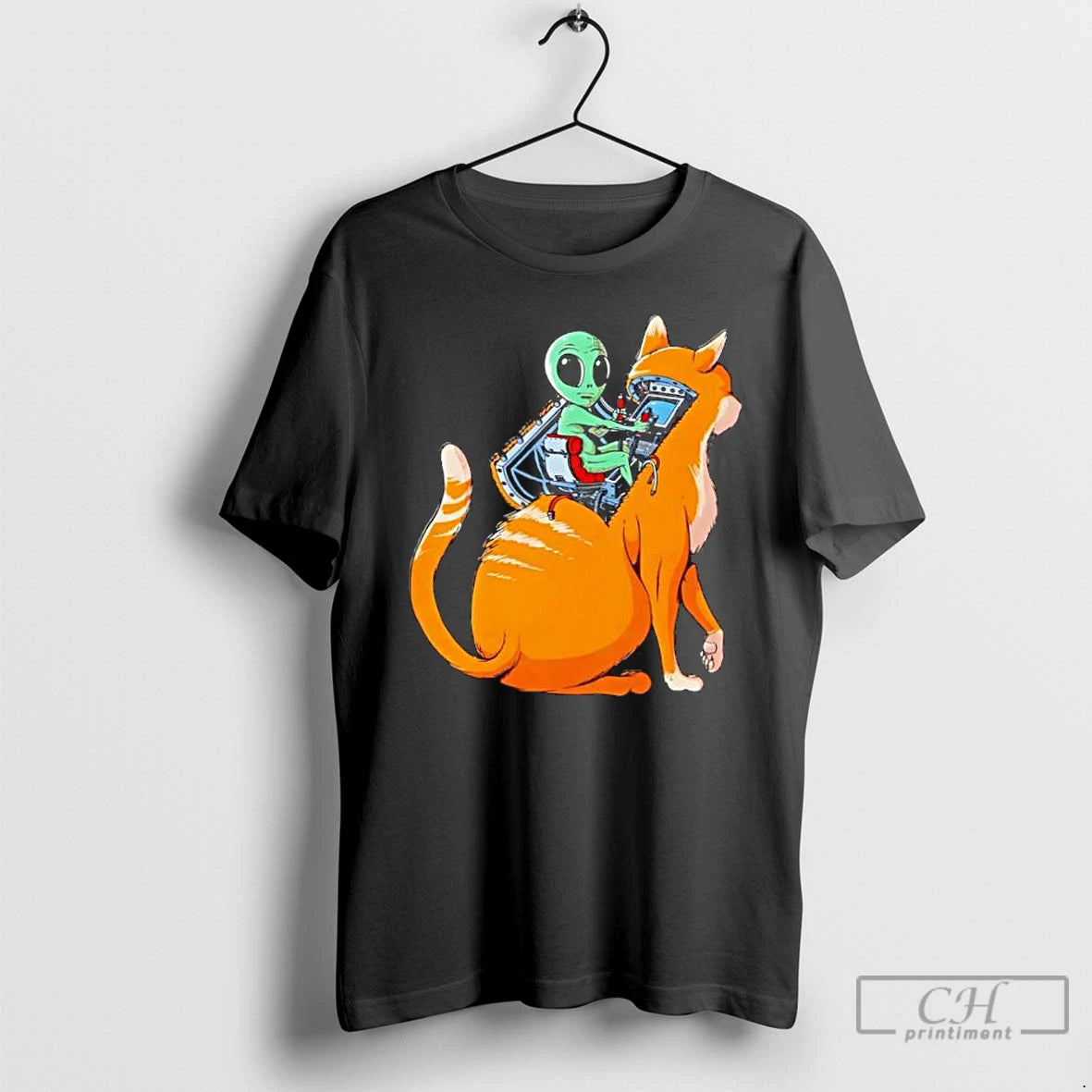 Classic Orange Cat Alien Classic T-Shirts, Hoodie, Sweatshirt | PodTeesHub.com