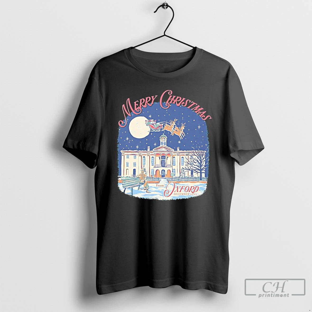 Classic Oxford Mississippi Merry Christmas T-Shirts, Hoodie, Sweatshirt | PodTeesHub.com