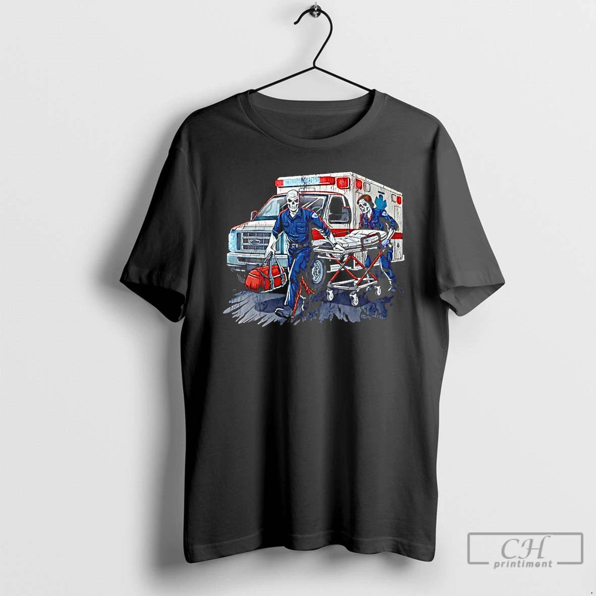 Classic Skeleton Paramedic Vintage T-Shirts, Hoodie, Sweatshirt | PodTeesHub.com