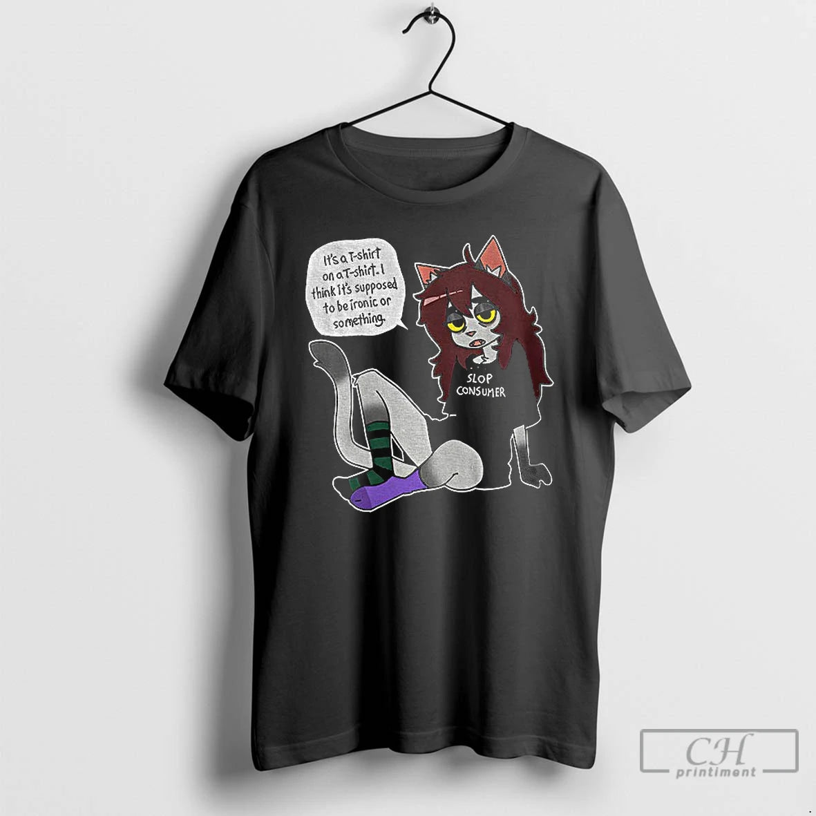 Classic Slop Consumer Its A On A I Think Its Supposed To Be Ironic Or T-Shirts, Hoodie, Sweatshirt | PodTeesHub.com