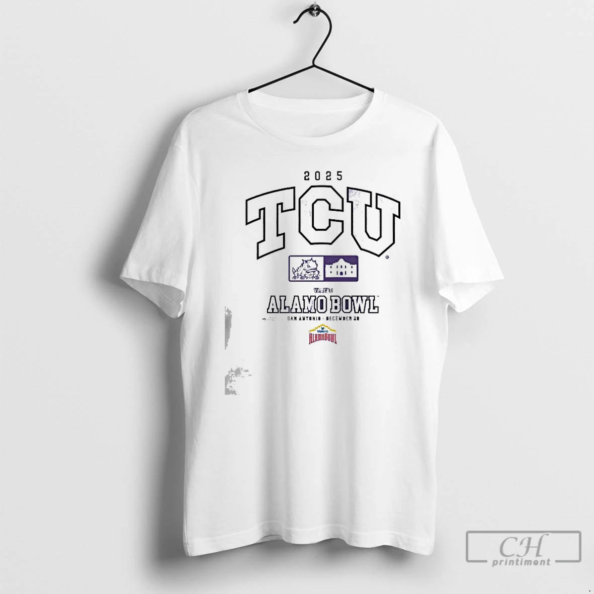 Classic Tcu Horned Frogs 2025 Valero Alamo Bowl T-Shirts, Hoodie, Sweatshirt | PodTeesHub.com