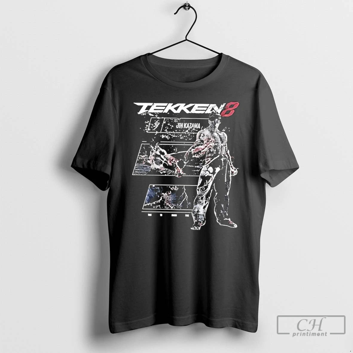 Classic Tekken 8 Jin Kazama Graphic Retro T-Shirts, Hoodie, Sweatshirt | PodTeesHub.com