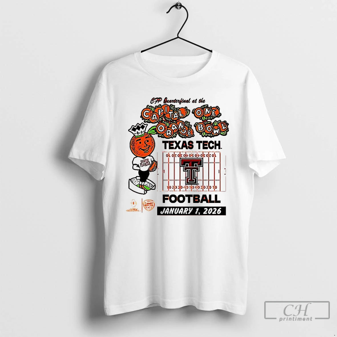 Classic Texas Tech Red Raiders Football 2026 Orange Bowl T-Shirts, Hoodie, Sweatshirt | PodTeesHub.com