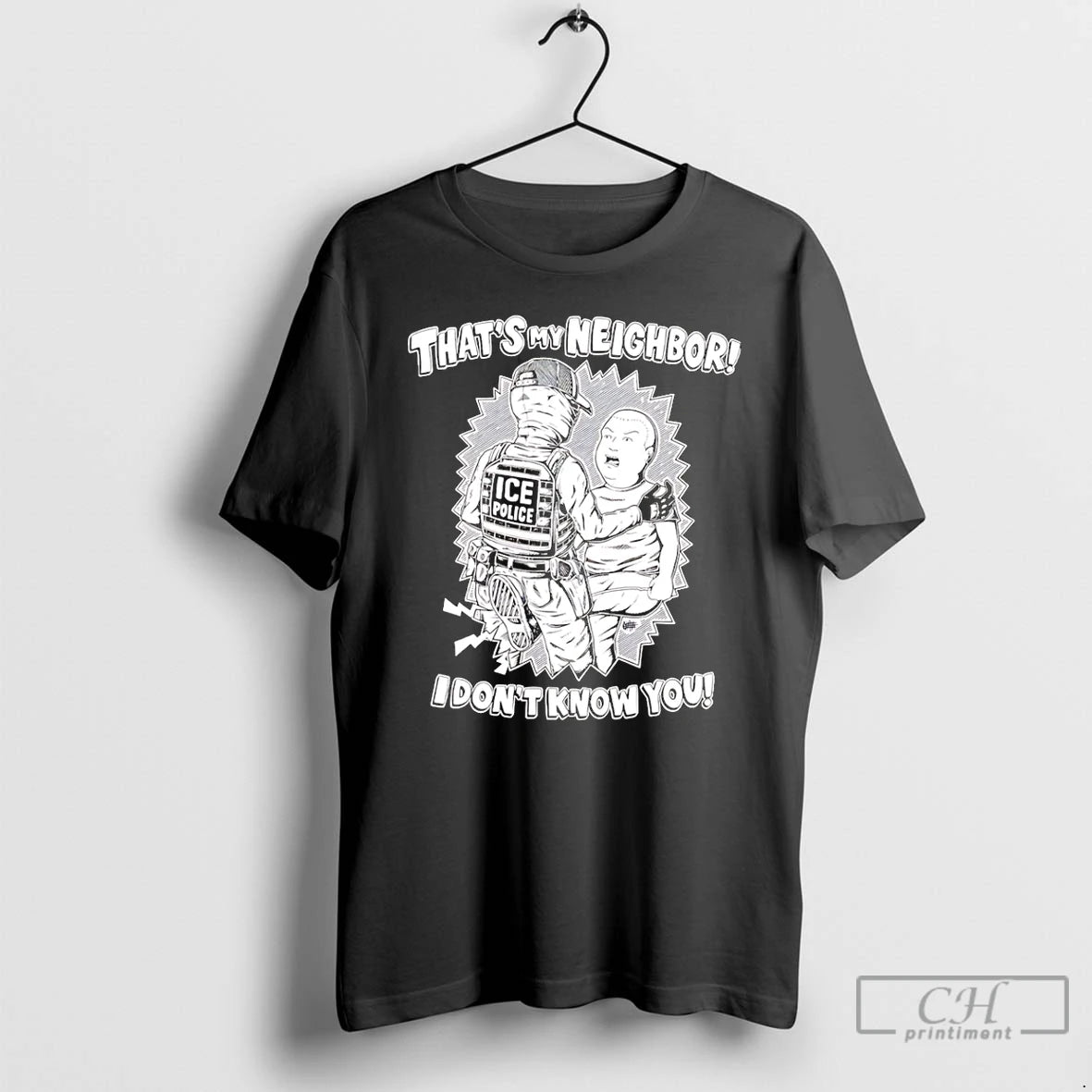 Classic Thats My Neighbor I Dont Know You Ice T-Shirts, Hoodie, Sweatshirt | PodTeesHub.com