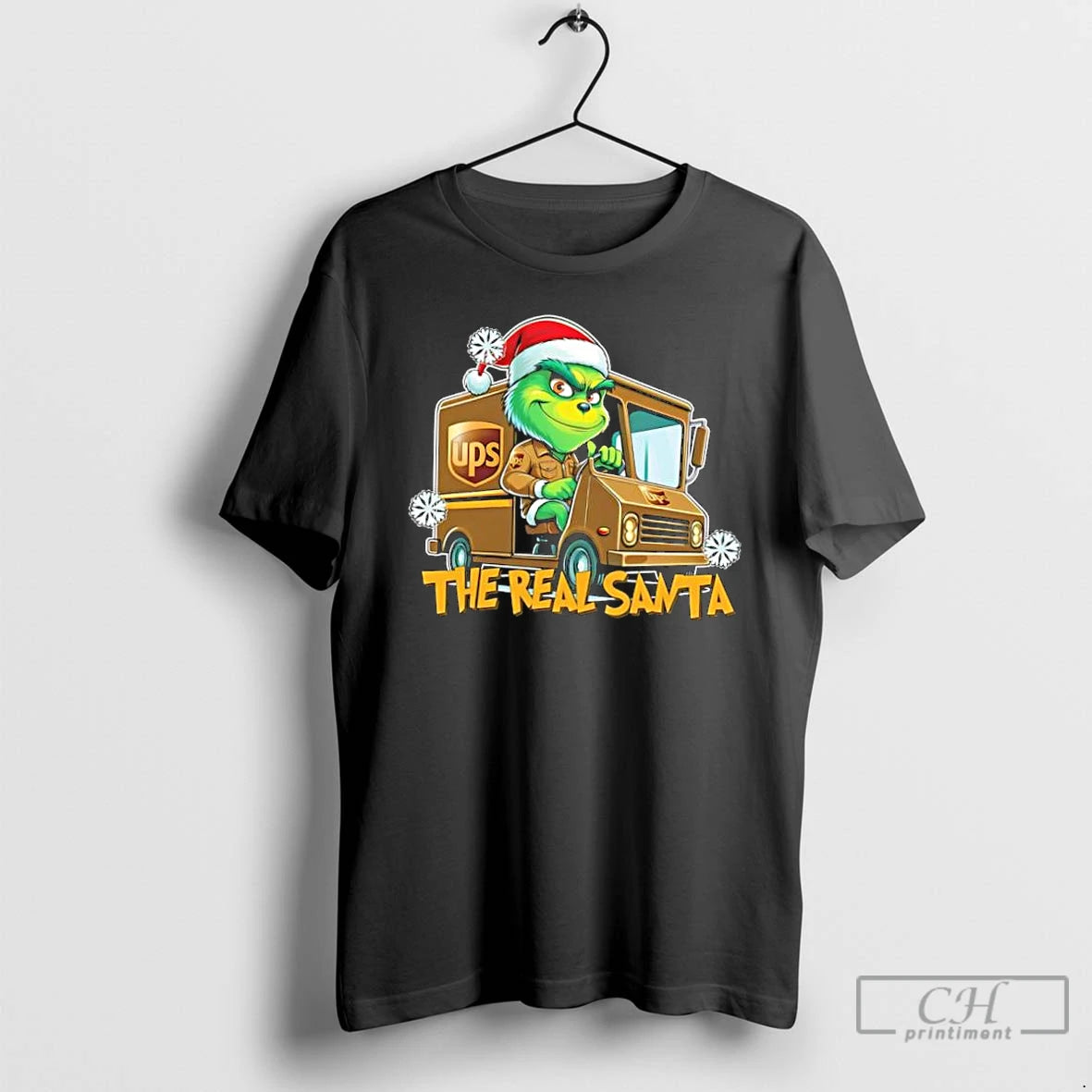 Classic The Real Santa Funny Christmas Carrier Grinch T-Shirts, Hoodie, Sweatshirt | PodTeesHub.com