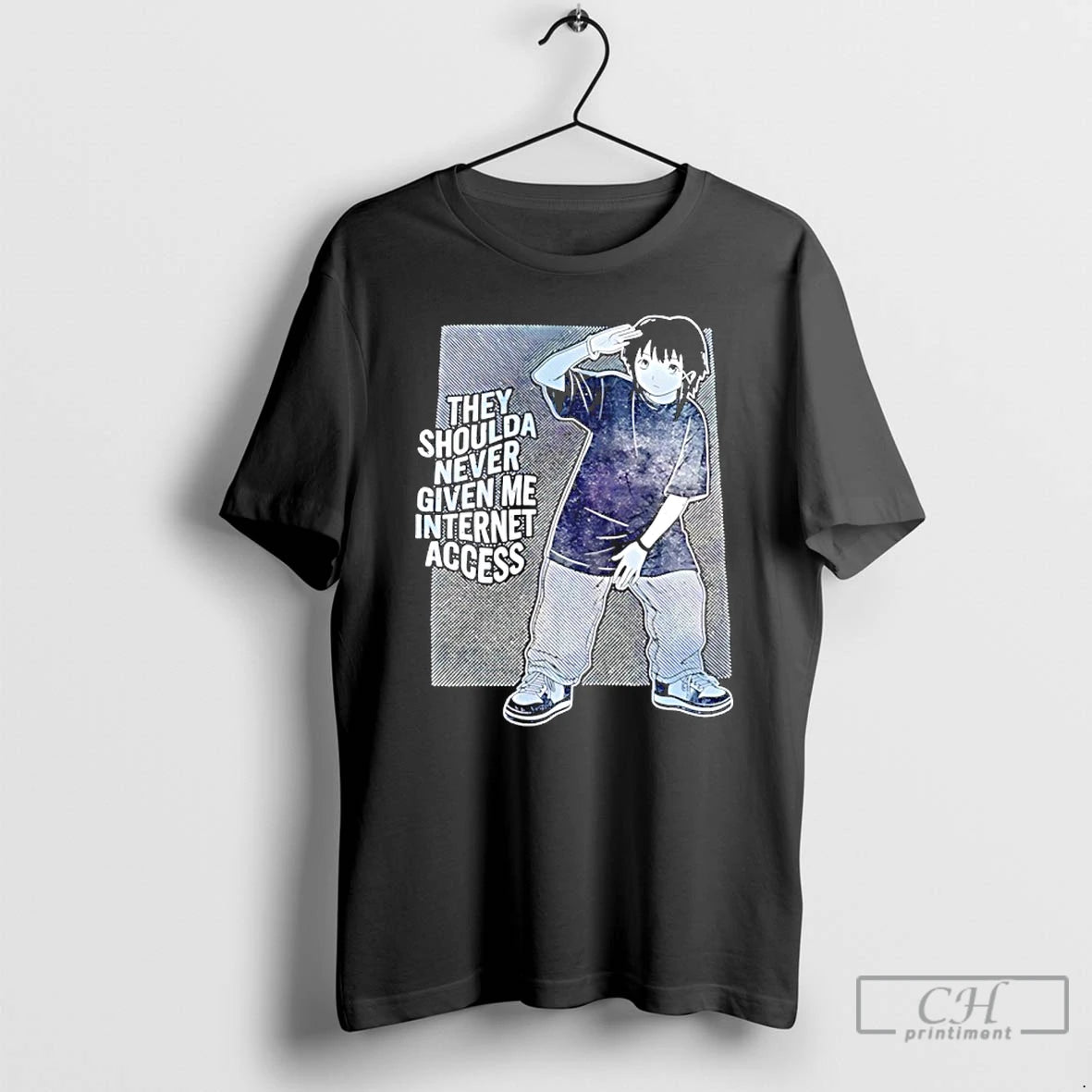 Classic The Shoulda Never Given Me Internet Access T-Shirts, Hoodie, Sweatshirt | PodTeesHub.com