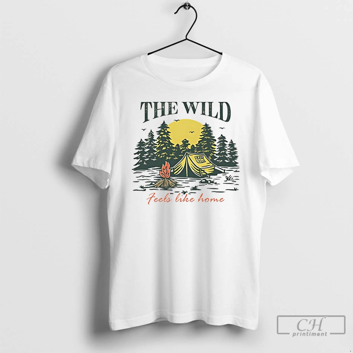 Classic The Wild Feels Like Home Vintage T-Shirts, Hoodie, Sweatshirt | PodTeesHub.com