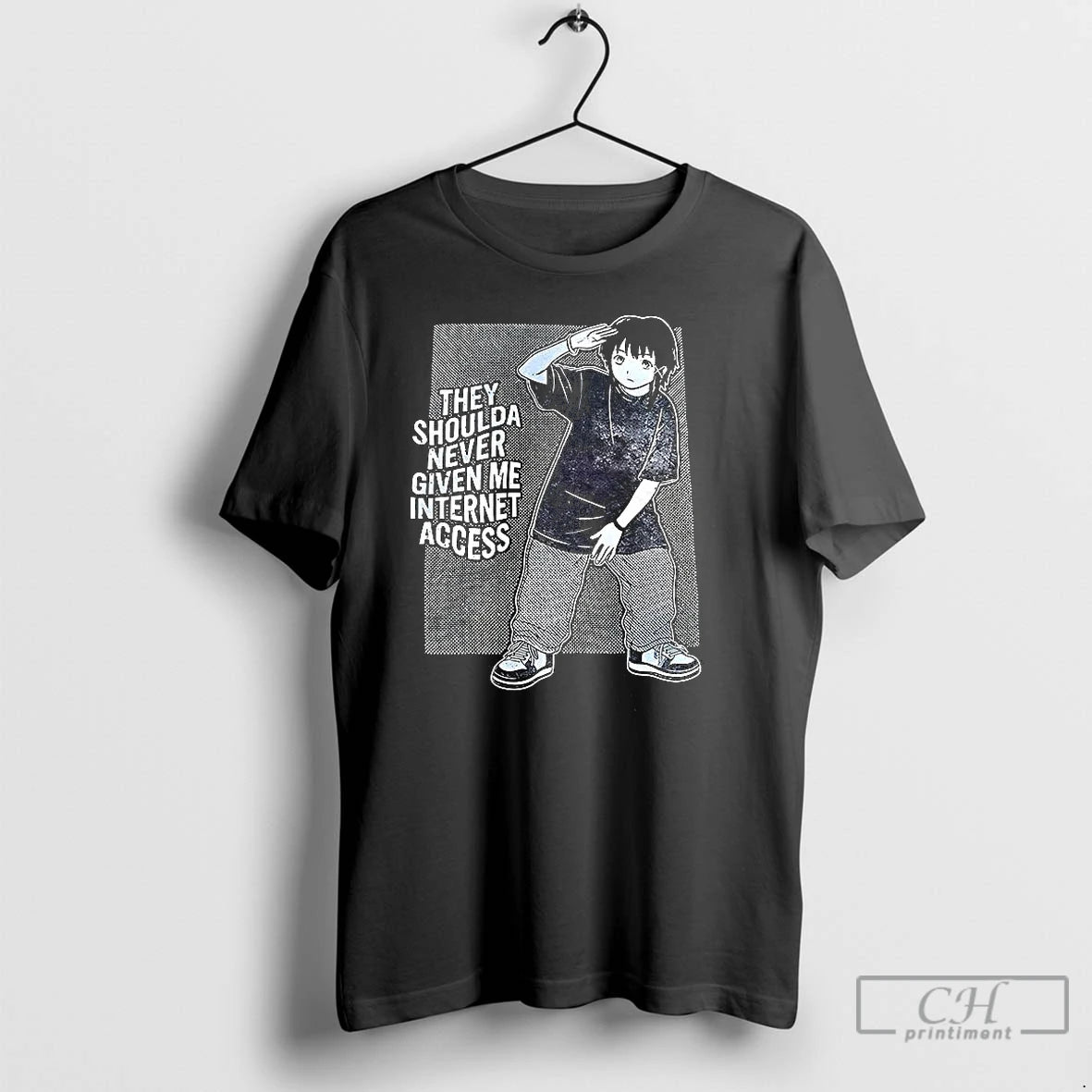 Classic They Shoulda Never Given Me Internet Access T-Shirts, Hoodie, Sweatshirt | PodTeesHub.com