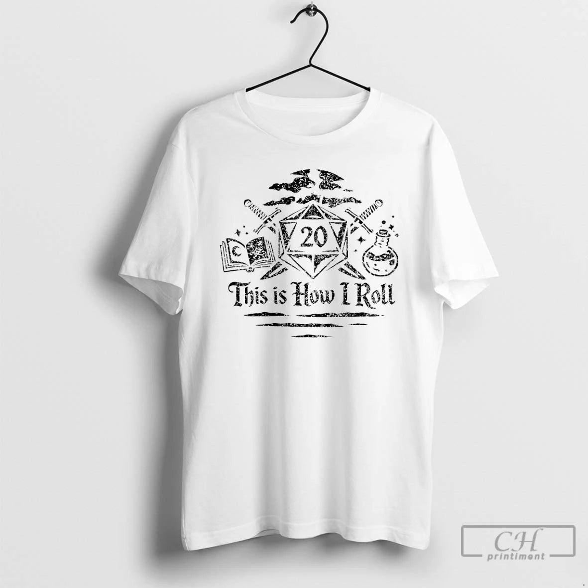 Classic This Is How I Roll D20 T-Shirts, Hoodie, Sweatshirt | PodTeesHub.com