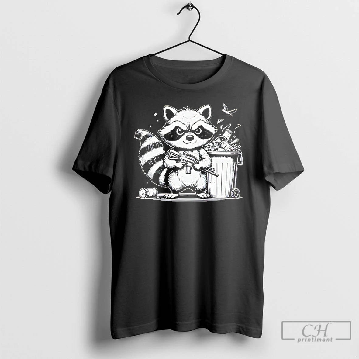 Classic Tiberius The Trash Panda Ar Gun T-Shirts, Hoodie, Sweatshirt | PodTeesHub.com