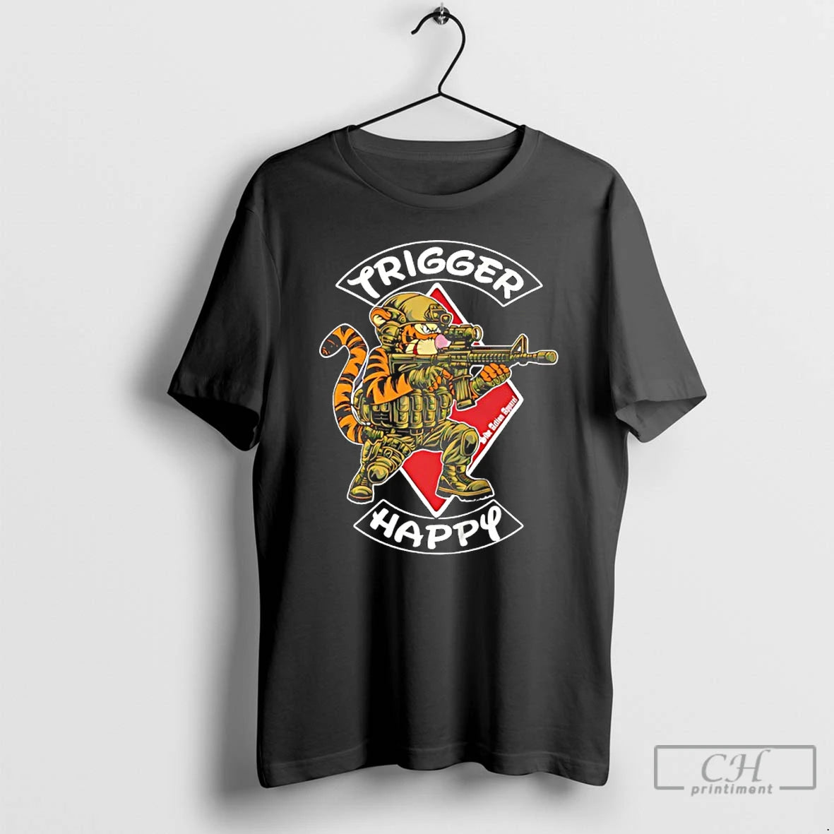 Classic Trigger Happy Tiger Soldier T-Shirts, Hoodie, Sweatshirt | PodTeesHub.com