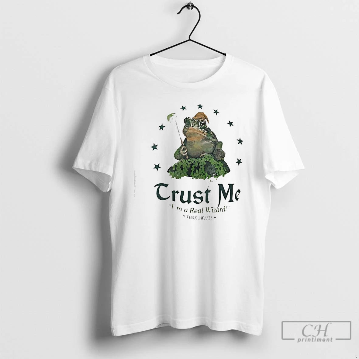 Classic Trust Me Im A Real Wizard Frog Graphic T-Shirts, Hoodie, Sweatshirt | PodTeesHub.com