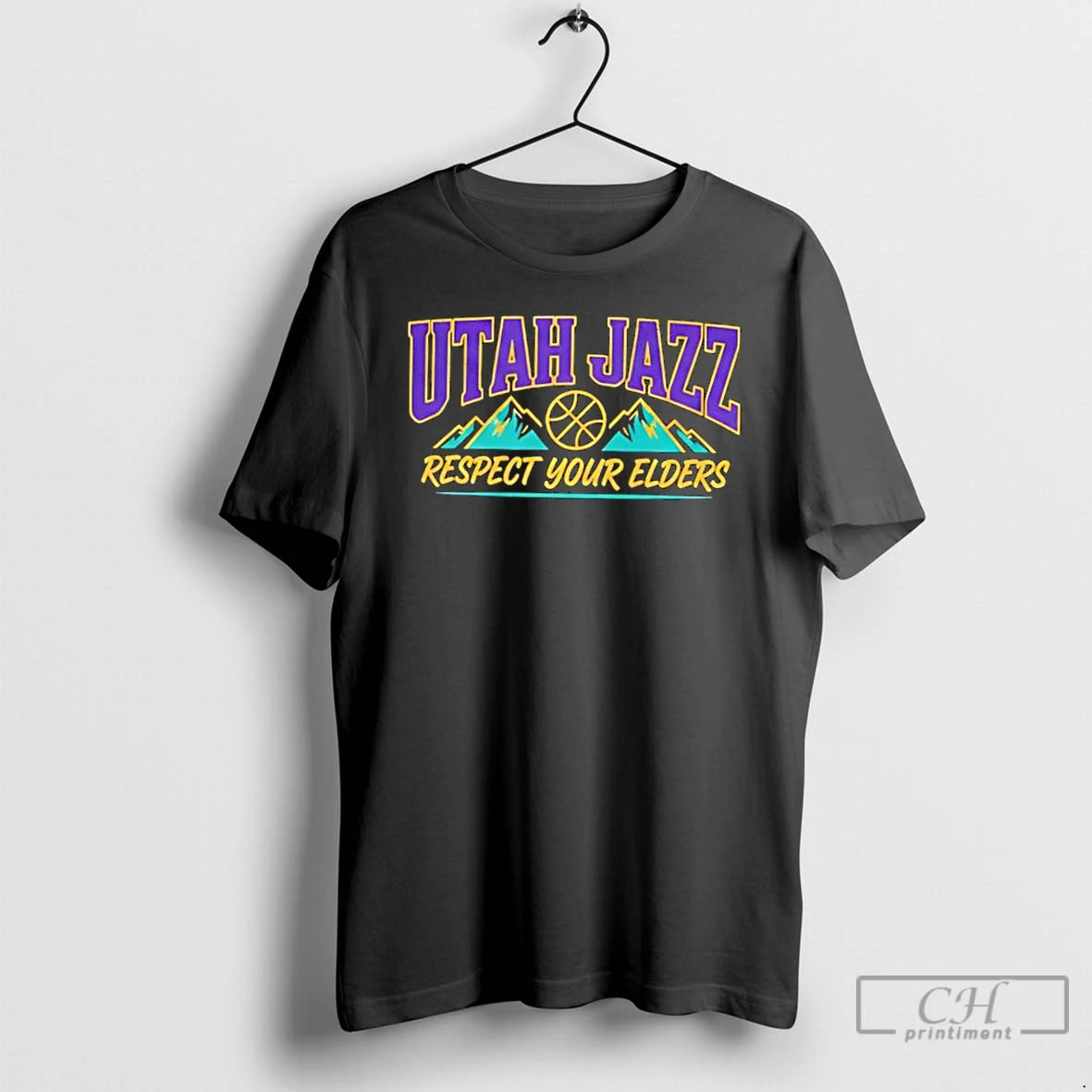 Classic Utah Jazz Respect Your Elders T-Shirts, Hoodie, Sweatshirt | PodTeesHub.com