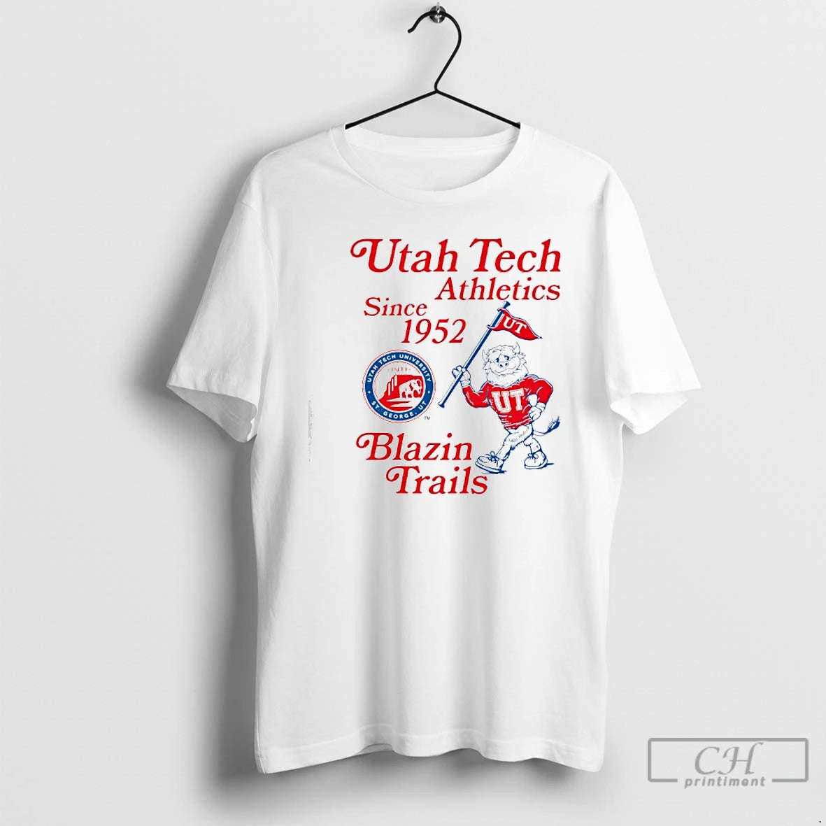 Classic Utah Tech Athletics Since 1952 Blazin Trails T-Shirts, Hoodie, Sweatshirt | PodTeesHub.com