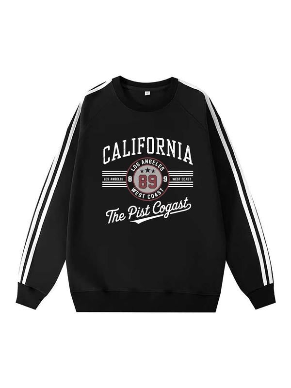 Classic Vintage Long Sleeve T-Shirt for Men & Women, Sporty Fitted Design, California Print, Fall Winter Casual Wear...