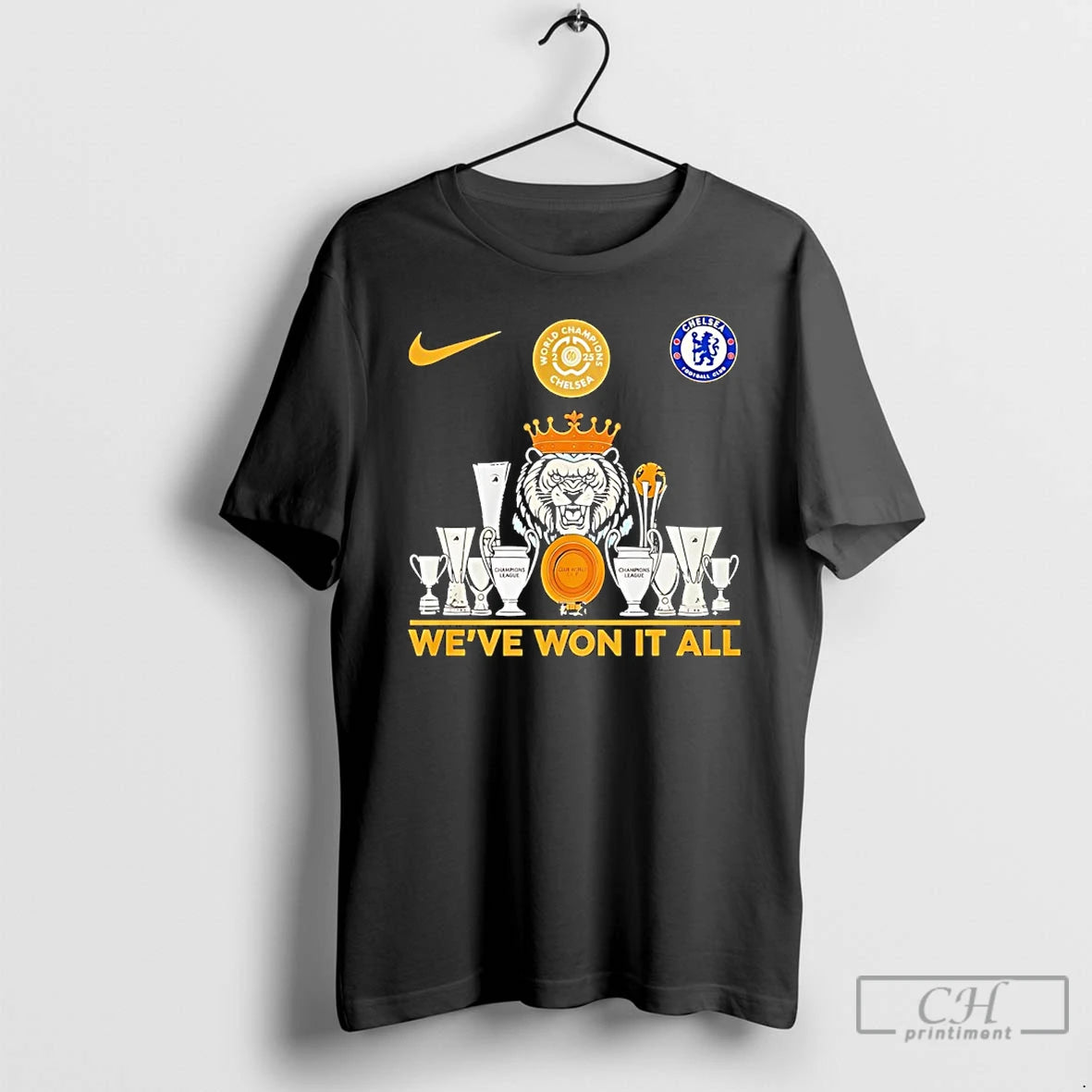 Classic Weve Won It All World Champions Chelsea Trophy T-Shirts, Hoodie, Sweatshirt | PodTeesHub.com