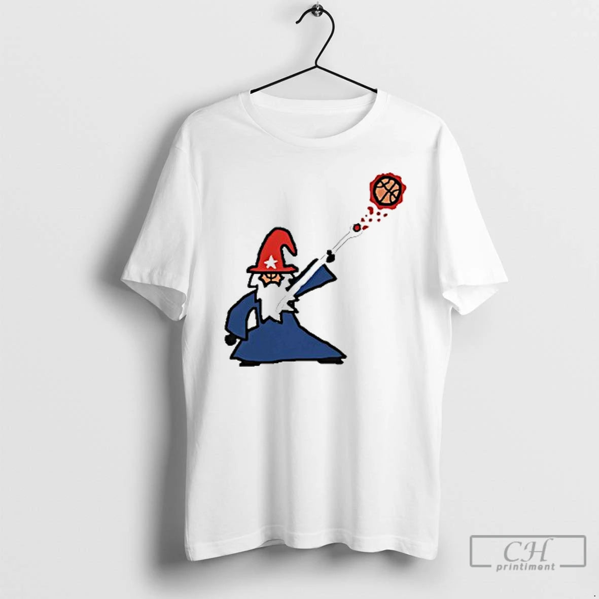 Classic Wizard Basketball Caricature T-Shirts, Hoodie, Sweatshirt | PodTeesHub.com