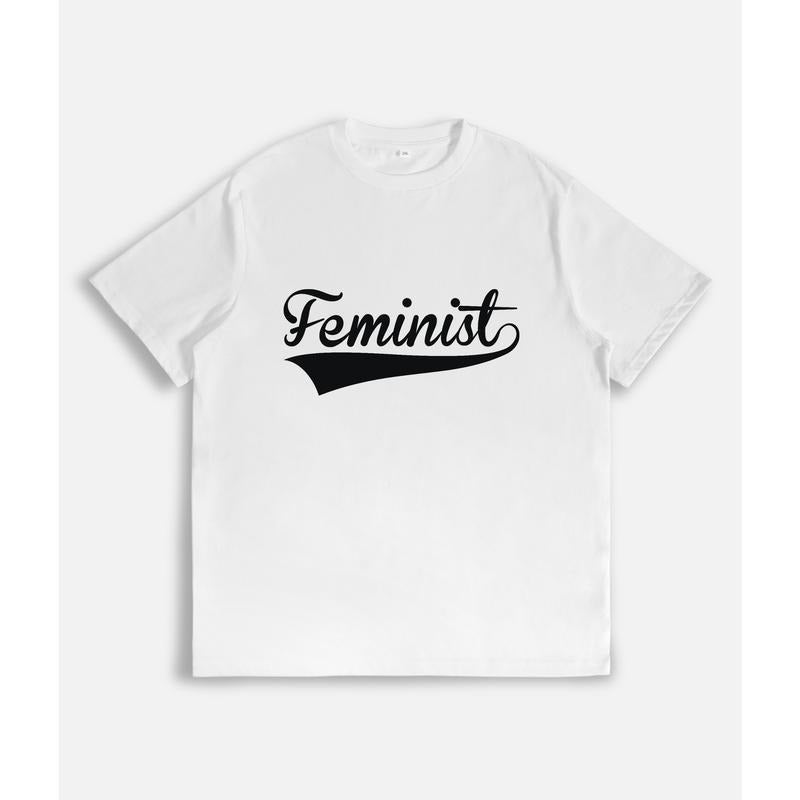 Classic and Impactful T - Shirt with a Clear Feminist Statement: "Feminist" Hoodie, Sweatshirt | PodTeesHub.com