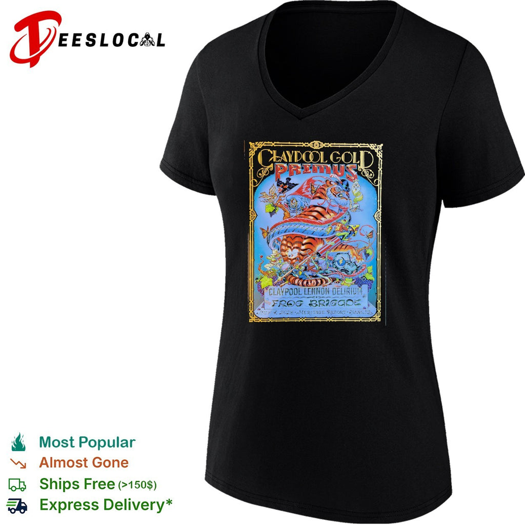 Claypool Lennon Delirium Primus Frog Brigade Napa CA July 4 2026 shirt