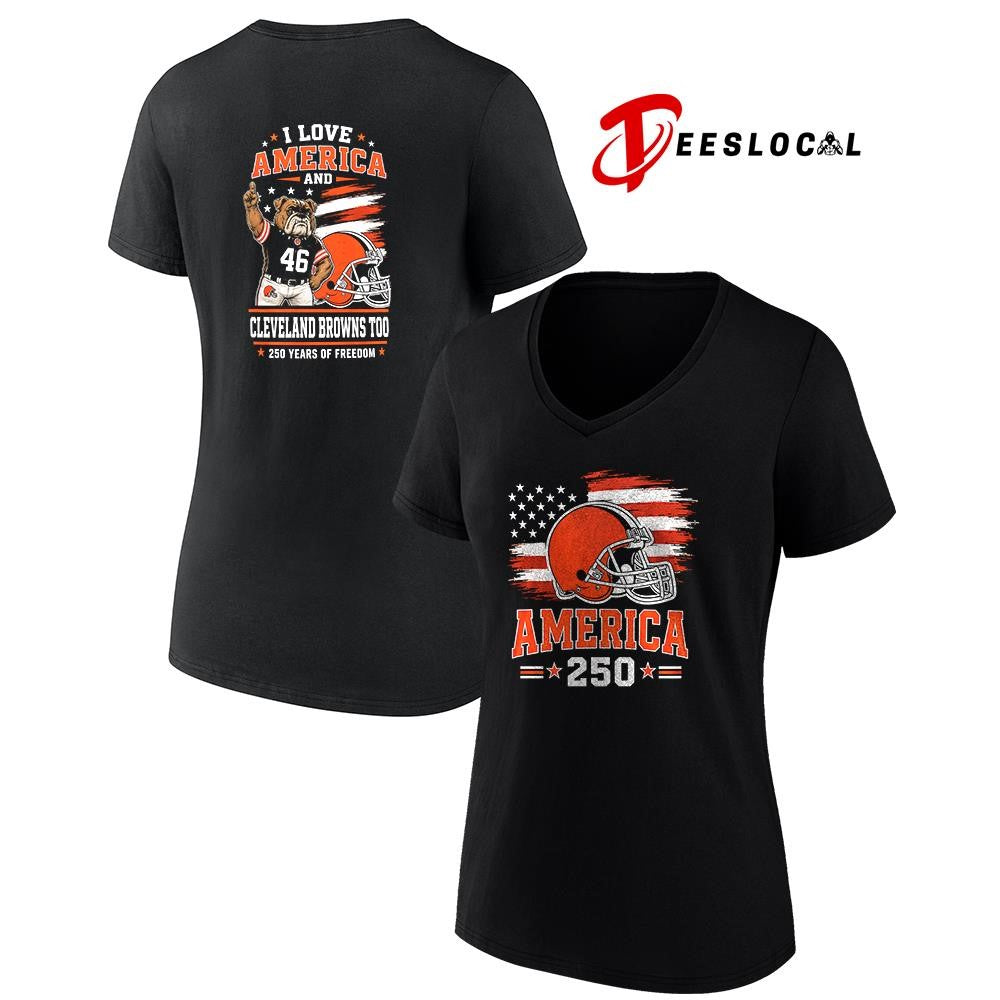 Cleveland Browns 250 years of freedom mascot shirt
