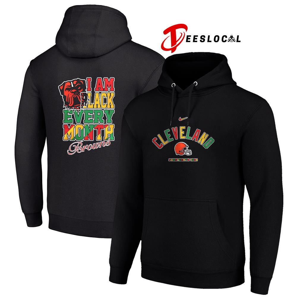 Cleveland Browns x Juneteeth 1865 I am black every month shirt