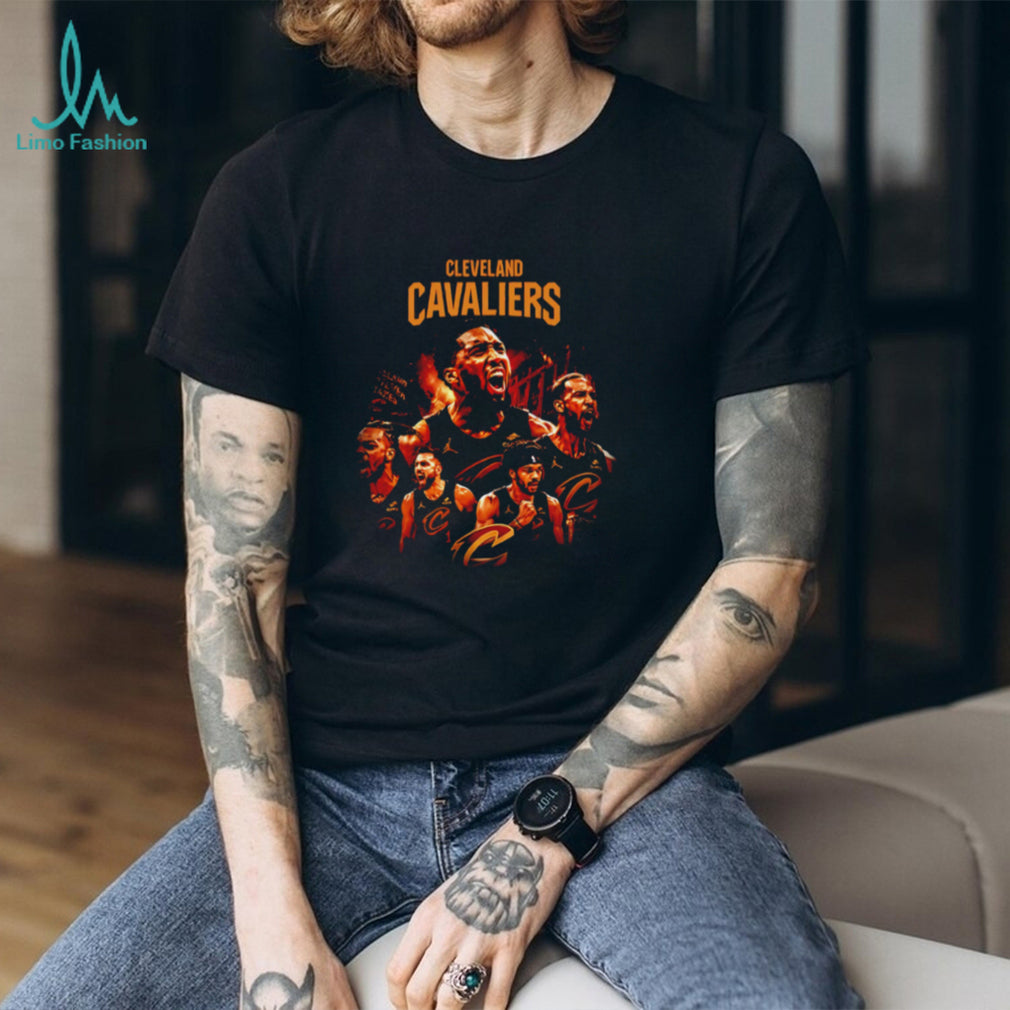 Cleveland Cavaliers Basketball Team Graphic Multi Player T Shirt