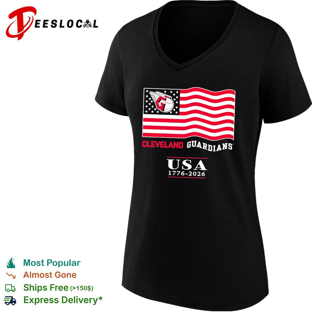 Cleveland Guardians USA 1776 2026 American Flag Baseball MLB shirt