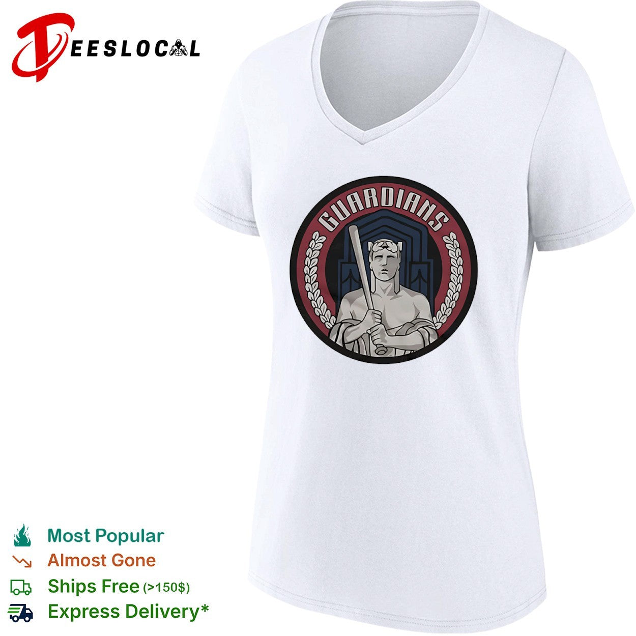 Cleveland Guardians baseball statue emblem shirt
