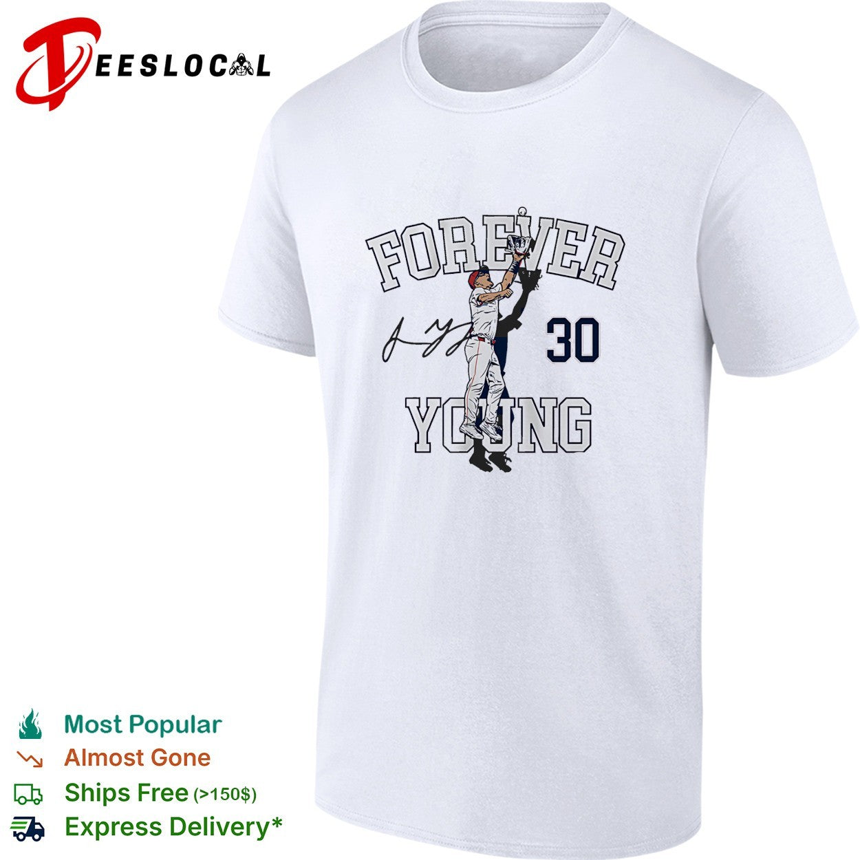 Cole Young Washington Nationals baseball Forever Young signature shirt