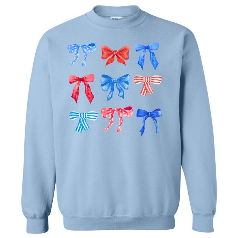 Collage Red White & Bows Coquette Sweatshirt 'NLB' T-Shirts, Hoodie | PodTeesHub.com