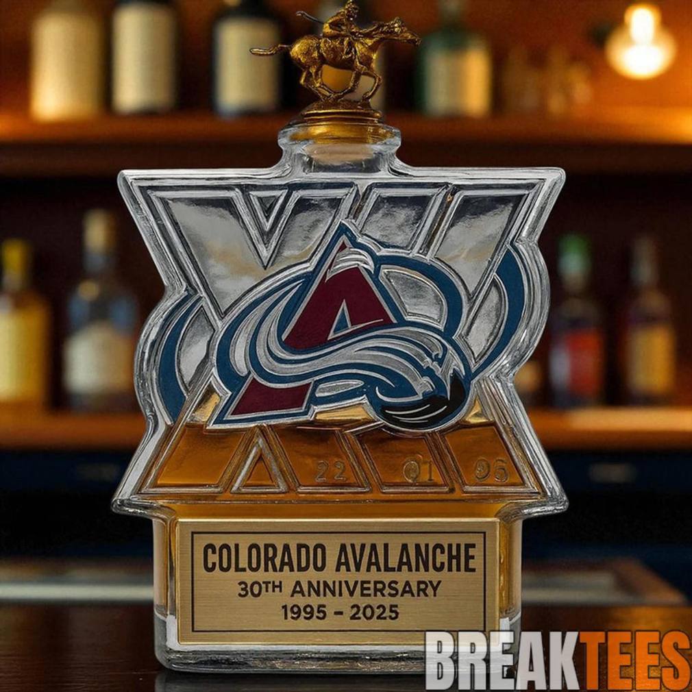Colorado Avalanche 30th Anniversary Limited Edition Whiskey Bottle