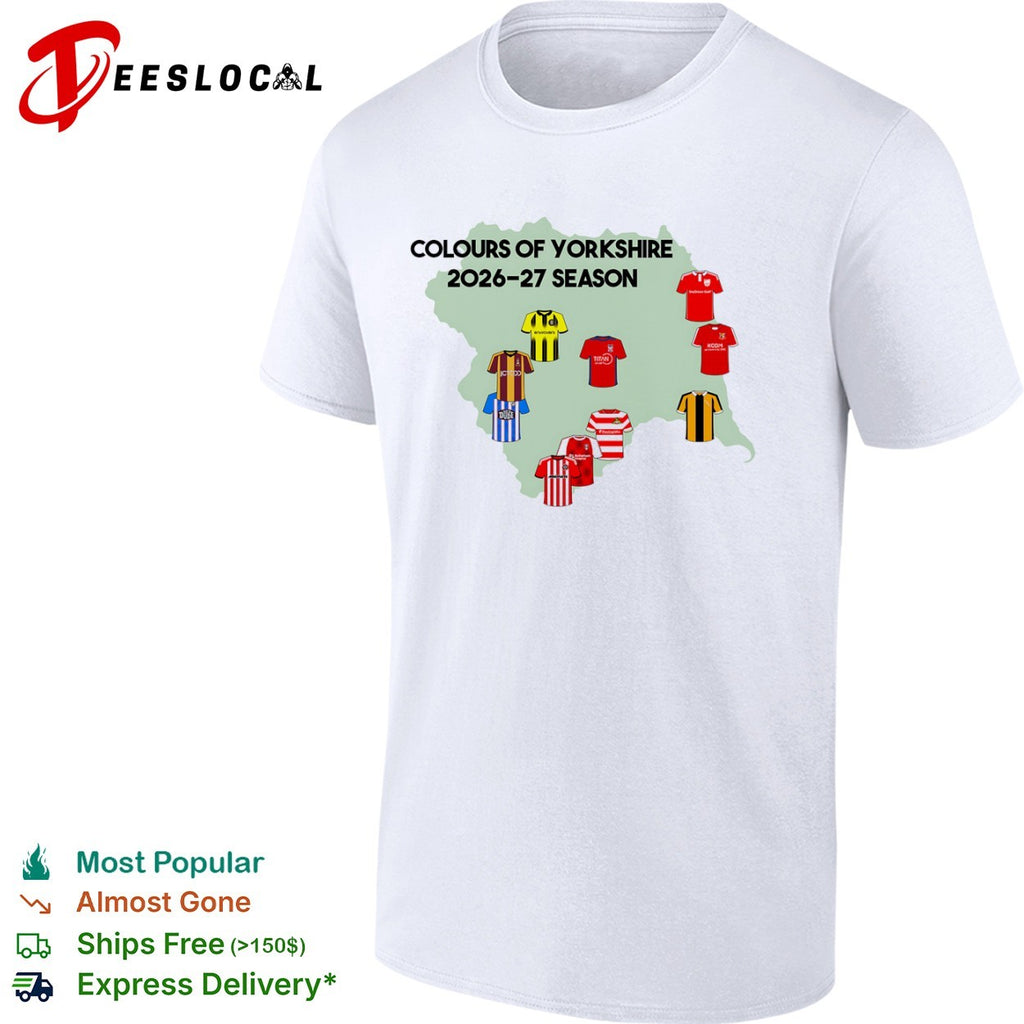 Colours of Yorkshire 2026 27 Season JCT600 Envirovent Titan KCOM Hey Dude Midnite shirt