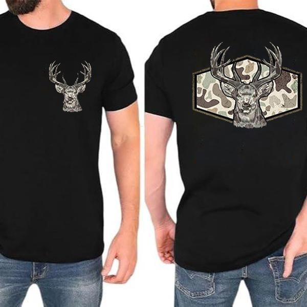 Comfort Colors Camo Deer Hunting Shirt Hunter Tshirt Hunting Shirt for Men Gift for Hunter Dad Gift for Outdoorsman...