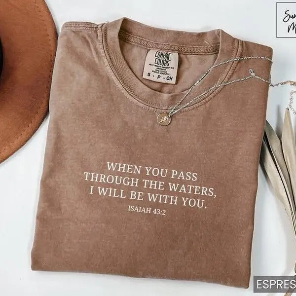 Comfort Colors Christian Shirt Bible Verse T-Shirt, Soft Cotton Crewneck Shirt for Men and Women, Gift for Him or Her,...