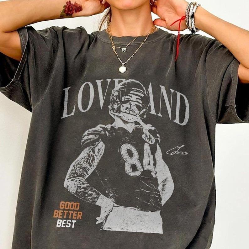 Comfort Colors Colston Loveland Football Vintage Shirt, Colston Loveland t-Shirt, Good Better Best, Chicago game day...