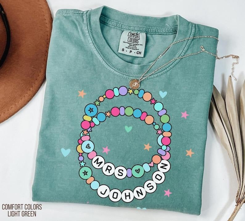 Comfort Colors Custom Teacher Name Shirt, Personalized Teacher Appreciation Gift for Teacher Shirt, Back to School Tee,...