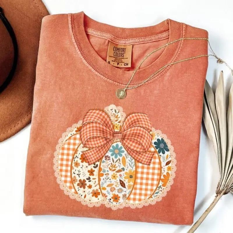 Comfort Colors Farm Fresh Pumpkins Hand Picked Daily Tshirt, Pumpkin Sweatshirt, Pumpkin Season Tee, Fall Season Shirt,...