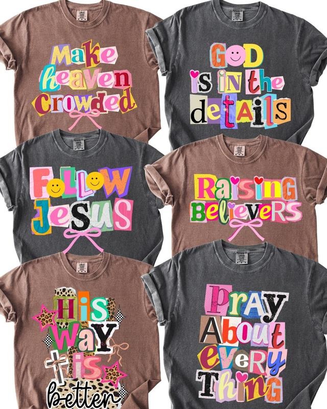 Comfort Colors Preppy Christian Collage Y2K Shirt, Faith Inspired  Shirt, Retro Coquette Positivity Tee, Trendy, Ransom...