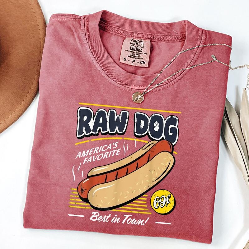 Comfort Colors Raw Dog America's Favourite T-Shirt Hoodie, Sweatshirt | PodTeesHub.com