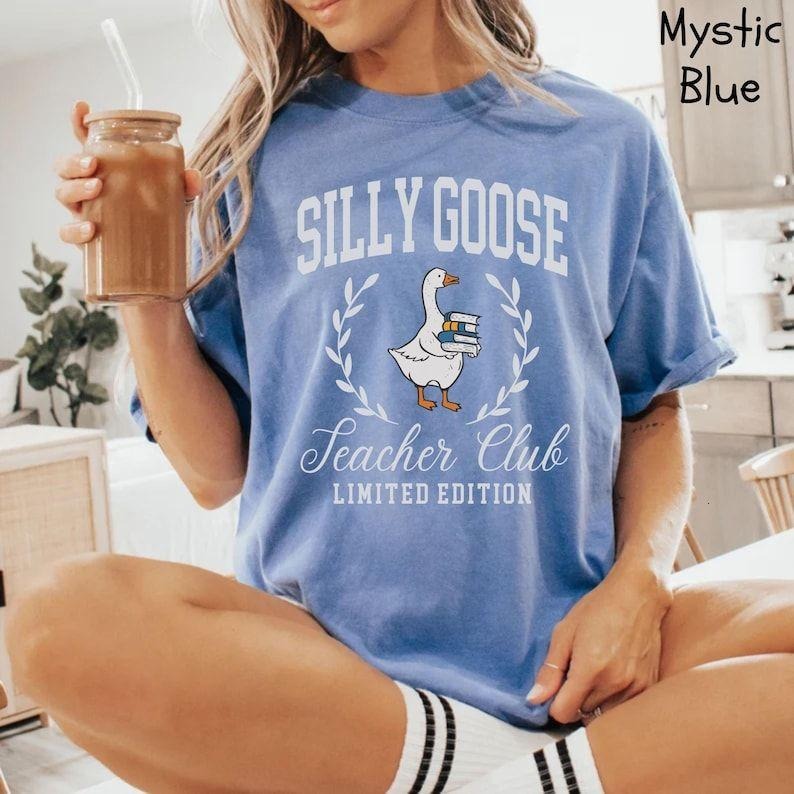 Comfort Colors Silly Goose Shirt, Silly Goose Teacher, Teacher Shirt, Back to School Shirt, Elementary Teacher Tee, Funny...